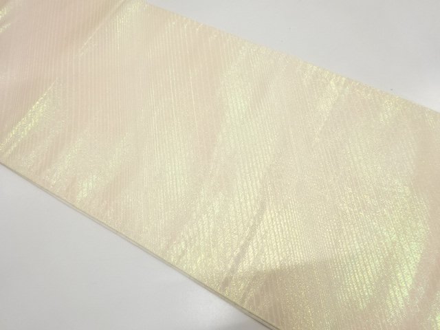 JAPANESE KIMONO / ANTIQUE FUKURO OBI / WOVEN DIAGONAL STRIPE